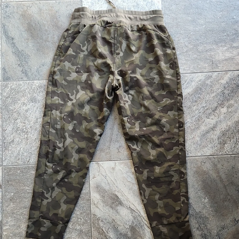 MARRAKECH Olive Camo Track Joggers with Drawstring Waist - Picture 5 of 5